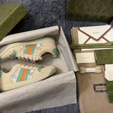 Gucci stone beige luxury sneakers view 10 chunky sole construction