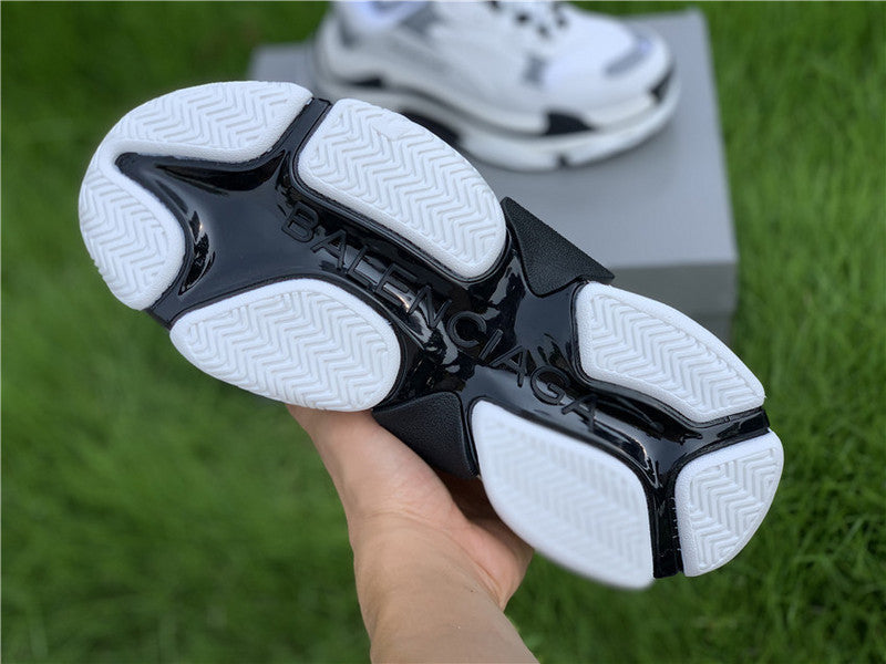 Balenciaga White Loafer Flats - Full Silhouette View