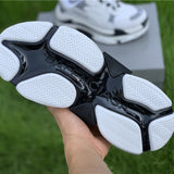 Balenciaga White Loafer Flats - Full Silhouette View