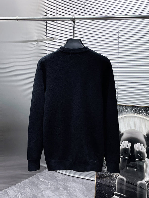 Side profile of Louis Vuitton luxury clothing with relaxed-fit cut