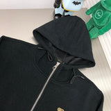 Close-up detail shot of Louis Vuitton luxury clothing with signature branding