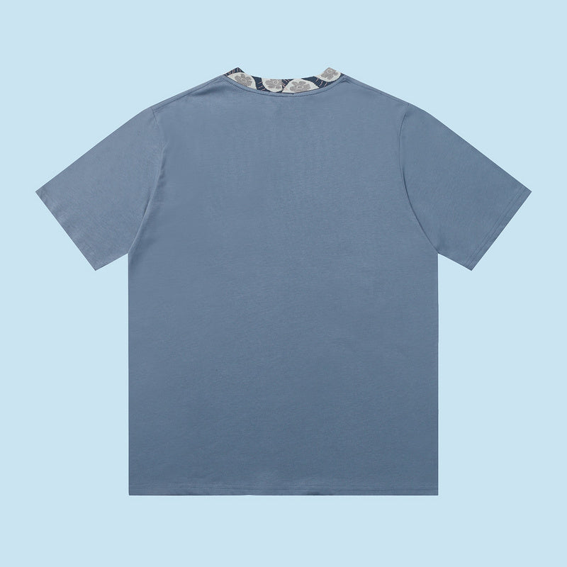 Side profile of Louis Vuitton cotton t-shirt with contemporary cut