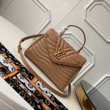 Side profile of premium modern women's handbag – women's statement bag
