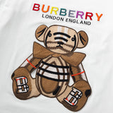 Close-up of Burberry t-shirt craftsmanship