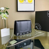 Classic Vegan Leather Handbag - Sleek Minimalist Lines | Women's Statement Accessory #1713 - top view (image 11) of designer-inspired handbag