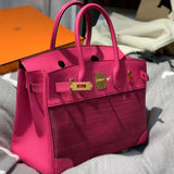 Close-up detail of refined bag design
