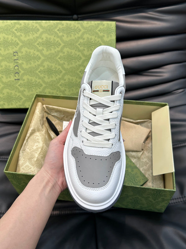 Gucci bold contrast luxury sneakers view 9 sleek tonal finish