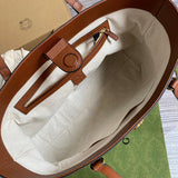 Side profile of classic refined women's handbag – women's everyday handbag