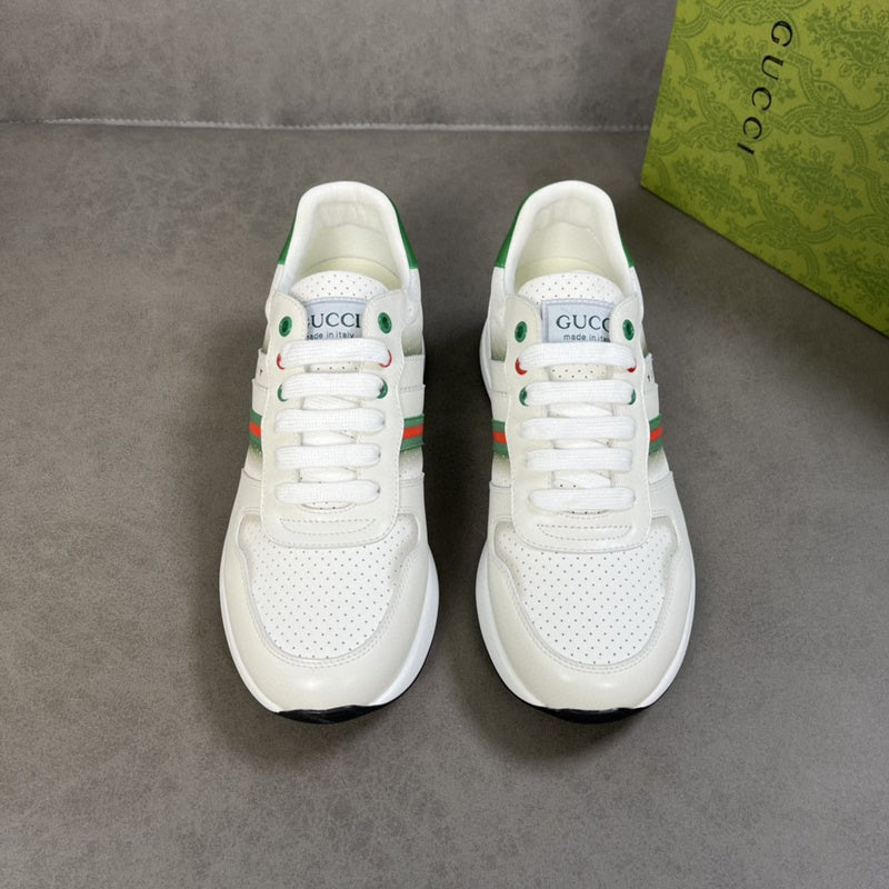 Gucci muted earth tones luxury sneakers view 10 heritage-inspired look