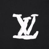 Flat lay presentation of Louis Vuitton luxury clothing with streetwear-inspired cut