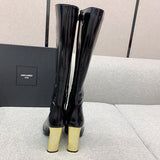 Saint Laurent luxury shoes detail shot