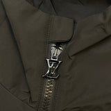 Back view of Louis Vuitton luxury clothing with monogram-inspired silhouette