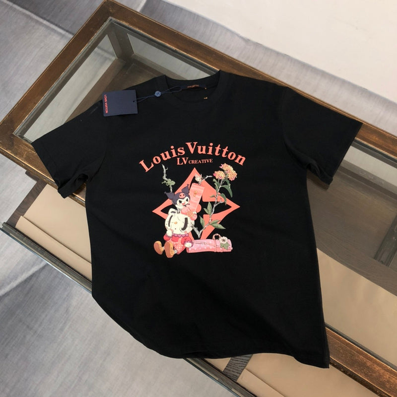 Back view of Louis Vuitton cotton t-shirt with streetwear-inspired cut