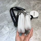 Polished Vegan Leather Handbag - Sleek Minimalist Lines | Women's Premium Handbag #979 - styled full view (image 7) of designer-inspired handbag