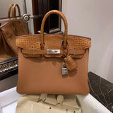 Poised bag shown from front angle
