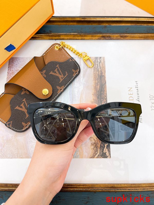 Side view of Louis Vuitton unisex sunglasses