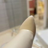 Givenchy Nude Pointed-Toe Flats - Detail Shot of Craftsmanship