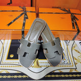 Hermes sandals Style 068 - close-up of premium designer craftsmanship