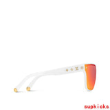 Close-up detail view of Louis Vuitton unisex sunglasses