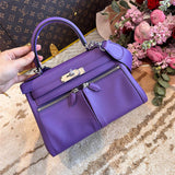 Streamlined handbag styled for everyday wear