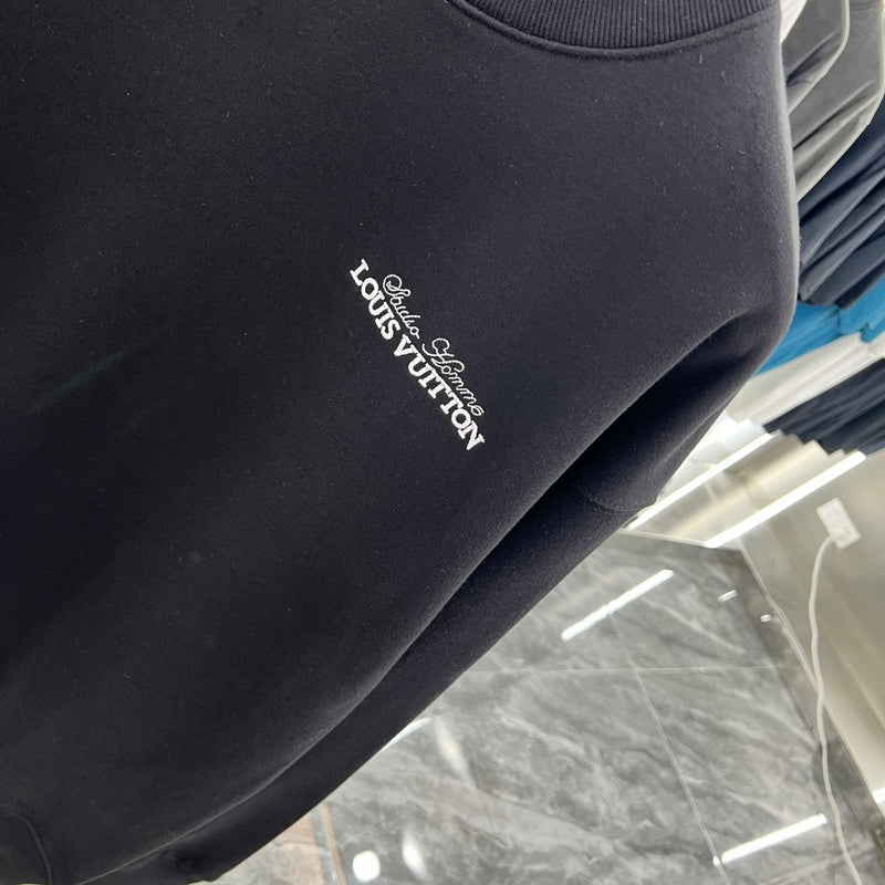 Front view of Louis Vuitton luxury clothing with relaxed-fit cut