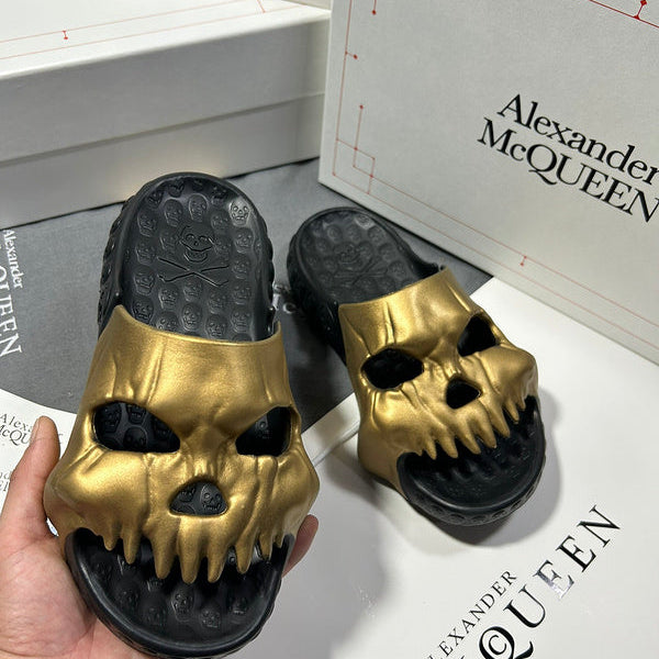 Alexander McQueen Camel Classic Ballet Flats - Angled View