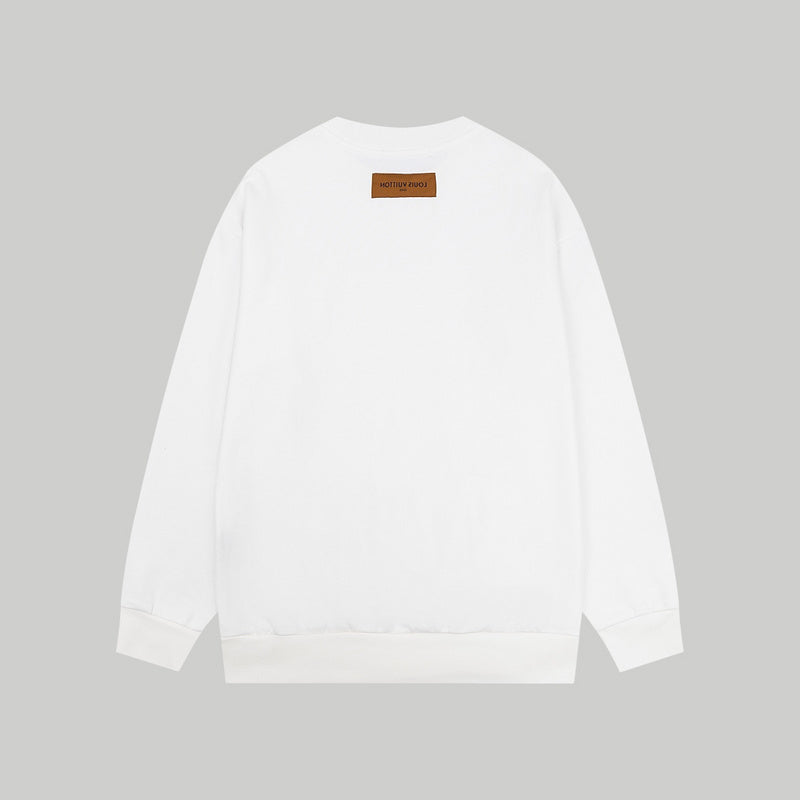 Close-up detail shot of Louis Vuitton luxury clothing with streetwear-inspired cut