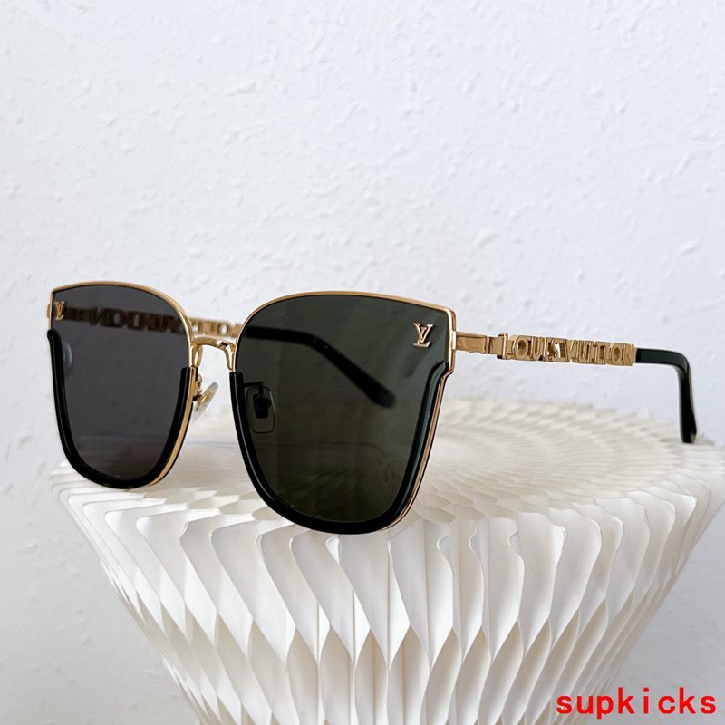 Side view of Louis Vuitton unisex sunglasses
