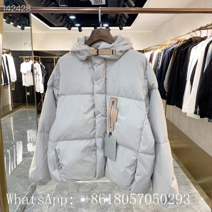 Close-up detail shot of Louis Vuitton luxury clothing with streetwear-inspired cut