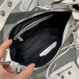 Contemporary Premium PU Leather Handbag - Polished Finish | Women's Designer-Inspired Purse #374 - styled full view (image 7) of designer-inspired handbag