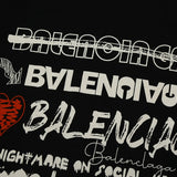 Balenciaga t-shirt front view designer style