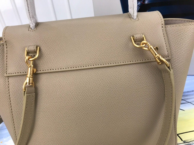 Handle and strap detail of everyday-luxe structured women's handbag – women's statement bag