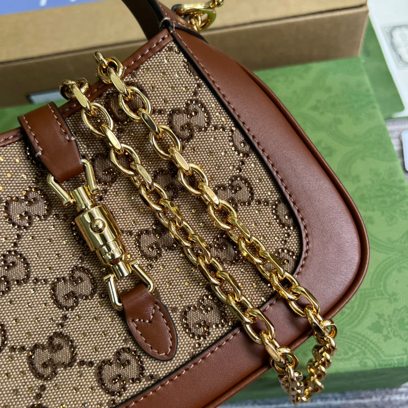 Interior view of modern statement women's handbag – women's designer-style accessory