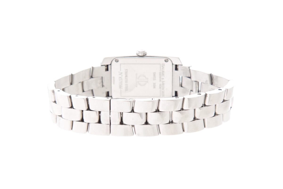 Close-up detail view of Baume & Mercier unisex watch