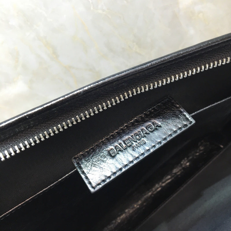 Contemporary Vegan Leather Handbag - Statement Silhouette | Women's Statement Accessory #190 - alternate angle view (image 8) of designer-inspired handbag