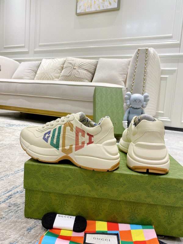 Gucci clean off-white luxury sneakers view 7 chunky sole construction