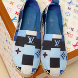 Close-up of Louis Vuitton shoes craftsmanship