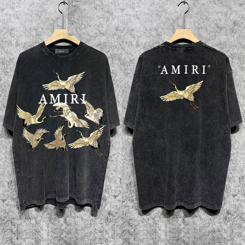 Amiri luxury t-shirt detail shot
