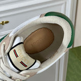 Gucci sneakers detailed view showing premium designer craftsmanship