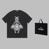 Back view of Louis Vuitton cotton t-shirt with monogram-inspired silhouette