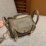  crossbody bag close-up of hardware and finish
