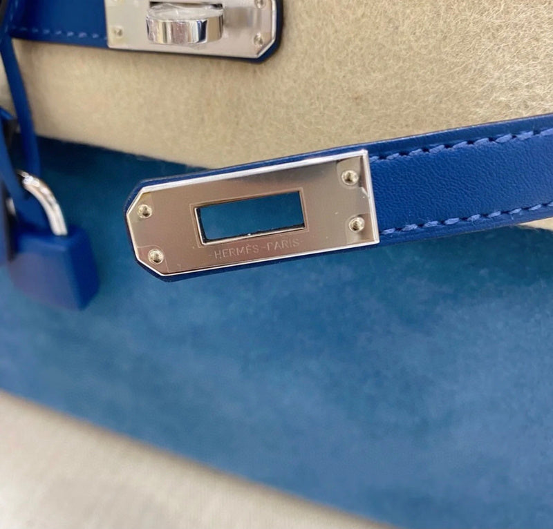 Close-up detail of statement bag design