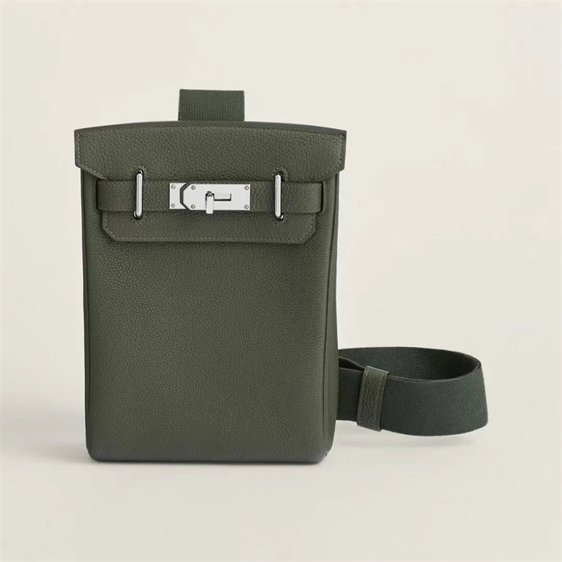 Poised bag shown from front angle