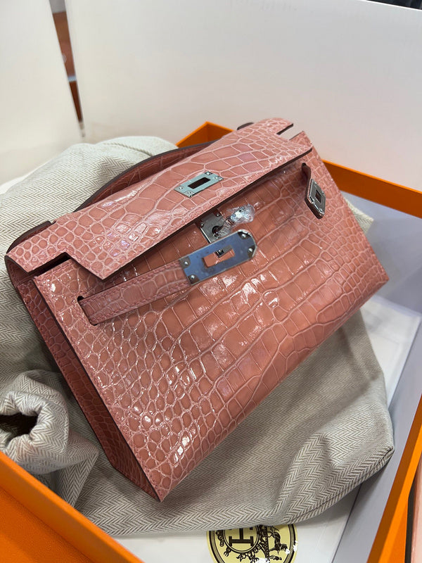 Close-up detail of sophisticated bag design