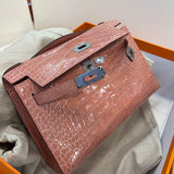 Close-up detail of sophisticated bag design
