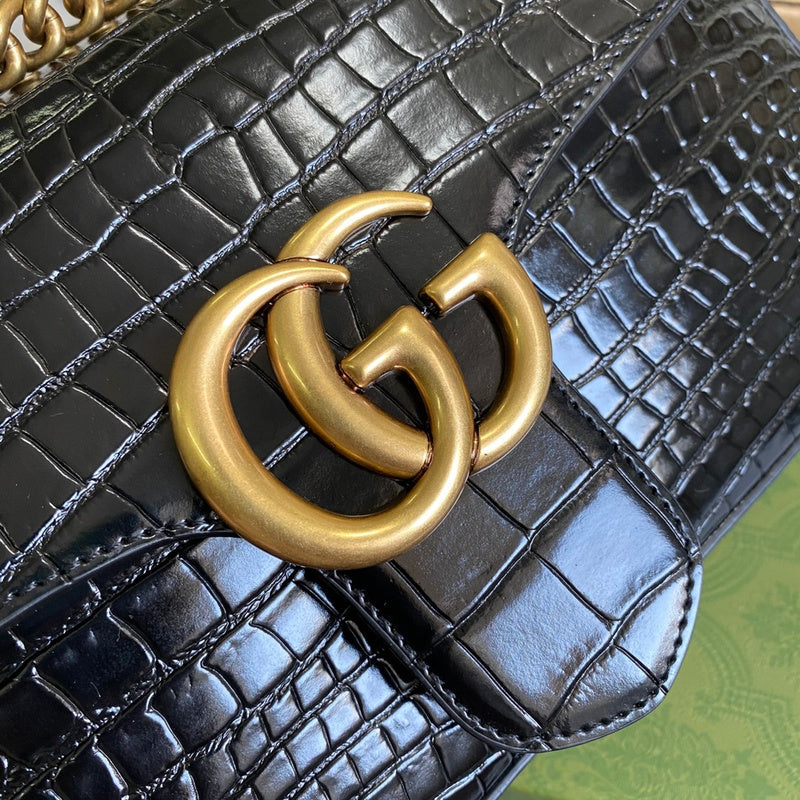 Back view of structured sleek women's handbag – women's luxury handbag