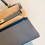  Polished structured bag carried on shoulder