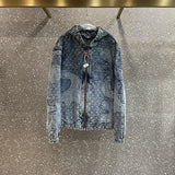 Full styled look of Louis Vuitton luxury clothing with monogram-inspired silhouette