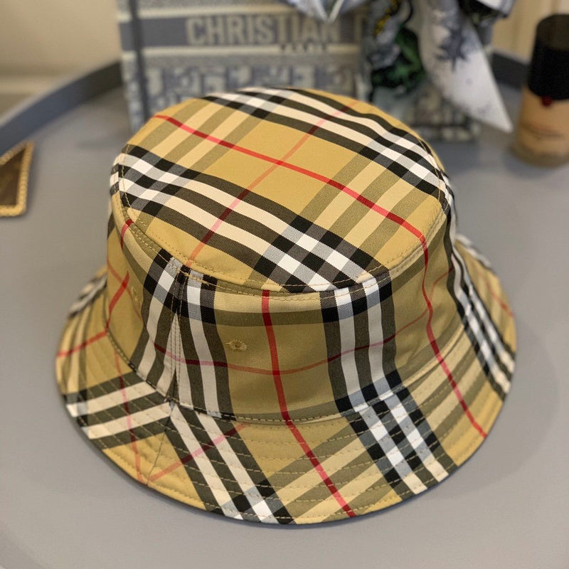 Angled view of Burberry unisex cap