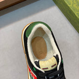 Gucci neutral cream luxury sneakers view 7 breathable knit upper